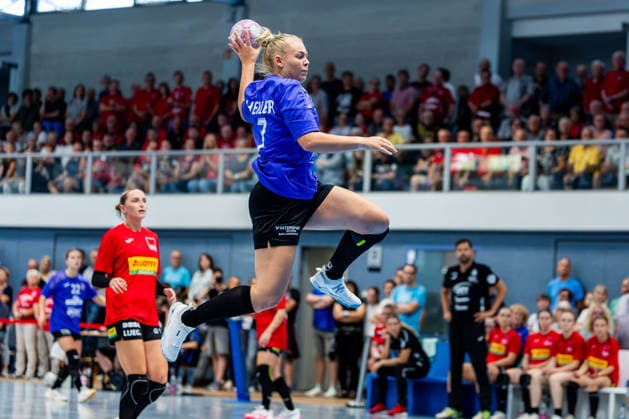 20.08.2026, GER, Handball, Frauen, Saison 2026 2027, Alsco 1.Bl, Testspiel, Thueringer HC - BSV Sachsen Zwickau Lotta Heider (Thueringer HC,7) Mühlhausen Görmarhalle Thüringen Deutschland *** August 20, 2026, GER, Handball, Women, 2026–2027 Season, Alsco 1st Division, Exhibition Game, Thüringer HC vs. BSV Sachsen Zwickau, Lotta Heider (Thüringer HC), 7, Mühlhausen, Görmarhalle, Thuringia, Germany