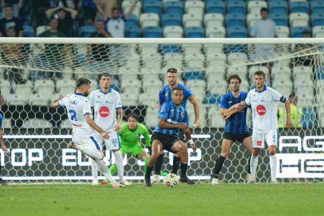 ESP: UEFA Conference League 2026 2027 Drita Kosovo vs Inter Escaldes Vesel Limaj of Drita during UEFA Conference League between Drita Kosovo vs Inter Escaldes played at Fadil Vokrri Stadium in Pristina, Kosovo on August 20, 2026 in Spain Spain Futbol *** ESP UEFA Conference League 2026–2027: Drita Kosovo vs. Inter Escaldes — Vesel Limaj of Drita during the UEFA Conference League match between Drita Kosovo and Inter Escaldes, played at Fadil Vokrri Stadium in Pristina, Kosovo, on August 20, 2026 — Spain, Spanish Soccer Copyright: xAgenciaxLOFx