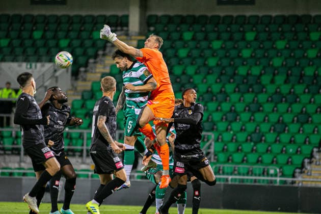 seen during UEFA Conference League qualifying game between teams of Shamrock Rovers FC and Kuopion Palloseura (Maria Eduarda Lopes Ball Raw Images) Dublin Tallaght Stadium Ireland Copyright: xMariaxEduardaxLopesx marialopes_shamrockrovers_kuopionpalloseura_2627 (74 de 83)