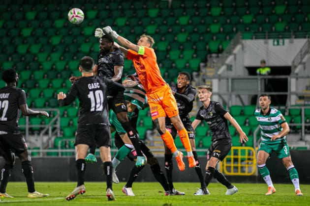 seen during UEFA Conference League qualifying game between teams of Shamrock Rovers FC and Kuopion Palloseura (Maria Eduarda Lopes Ball Raw Images) Dublin Tallaght Stadium Ireland Copyright: xMariaxEduardaxLopesx marialopes_shamrockrovers_kuopionpalloseura_2627 (86 de 83)