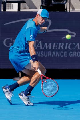 August 20, 2026, Mason, Ohio, U.S: Tommy Paul (USA) hits a backhand shot during ThursdayÃ¢â‚¬â ¢s quarterfinals at the Cincinnati Open at the Lindner Family Tennis Center , Mason, Oh. Mason U.S - ZUMAs304 20260820_zaf_s304_164 Copyright: xScottxStuartx