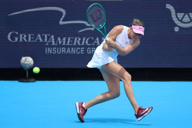 August 20, 2026, Mason, Oh, USA: Cincinnati Open Tennis 2026 - Amanda Anisimova hits a ball against Jessica Pegula in the Cincinnati Open Tennis Tournament held in Mason OH. 2026 08 20. Cincinnati Open Tennis 2026  - ZUMAn24_ 20260820_zaf_n24_063 Copyright: xWallyxNellx