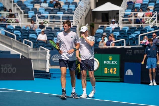 Cincinnati Open: Mens Doubles Quarterfinal Harri Heliovaara and Henry Patten compete during the men s doubles quarterfinals at the Cincinnati Open in Mason, Ohio, on August 20, 2026. Mason Ohio United States  Copyright: xJasonxWhitmanx originalFilename:whitman-cincinna260820_npSyC.jpg