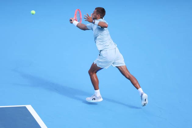 August 20, 2026, Mason, Oh, USA: Cincinnati Open Tennis 2026 - Flavio Cobolli hits a ball against Tommy Paul in the Cincinnati Open Tennis Tournament held in Mason OH. 2026 08 20. ZUMAPress Mason USA - ZUMAn24_ 20260820_zaf_n24_148 Copyright: xWallyxNellx