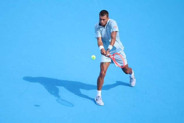 August 20, 2026, Mason, Oh, USA: Cincinnati Open Tennis 2026 - Flavio Cobolli hits a ball against Tommy Paul in the Cincinnati Open Tennis Tournament held in Mason OH. 2026 08 20. ZUMAPress Mason USA - ZUMAn24_ 20260820_zaf_n24_197 Copyright: xWallyxNellx