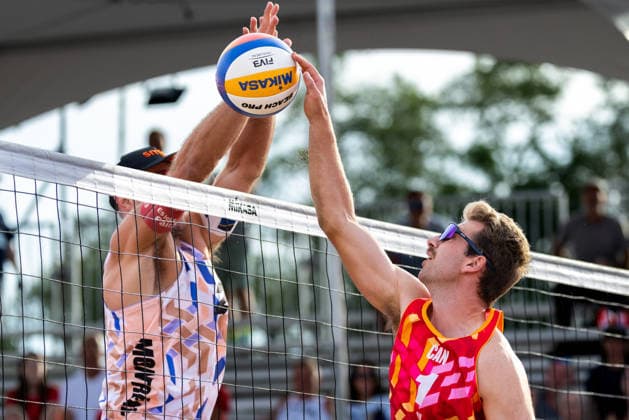 August 20, 2026, Montreal, Quebec, Canada: STEVEN ABRAMS and CAMERON CHADWICK from Canada in match against Philipp Waller and Moritz Pristauz-Telsnigg from Austria at Beach Pro Tour at Parc Jean-Drapeau in Montreal, Quebec, Canada on 2026-08-20 Montreal Canada - ZUMAl189 20260820_zsp_l189_151 Copyright: xYannickxLegarex