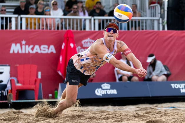 August 20, 2026, Montreal, Quebec, Canada: PHILIPP WALLER and MORITZ PRISTAUZ-TELSNIGG from Austria in match against Steven Abrams and Cameron Chadwick from Canada at Beach Pro Tour at Parc Jean-Drapeau in Montreal, Quebec, Canada on 2026-08-20 Montreal Canada - ZUMAl189 20260820_zsp_l189_156 Copyright: xYannickxLegarex
