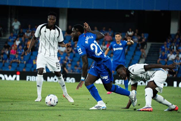 Orel Mangala seen during Conference League 2026 27 Play-off game, 1st leg match between Getafe CF and FK Partizan played at Coliseum Stadium in Madrid (Marta Lopez Ball Raw Images) Getafe Estadio Coliseum Spain Copyright: xMartaxLopezx MartaLopez_BallRawImages_Getafe-Partizan-176