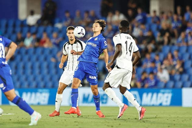 Enes Unal (Getafe), AUGUST 20, 2026 - Football Soccer : UEFA Europa Conference League Play-offs 1st leg match between Getafe CF - FK Partizan at the Estadio Coliseum de Getafe in Getafe, Spain. Noxthirdxpartyxsales  aflo_341828140 MutsuxKawamorix