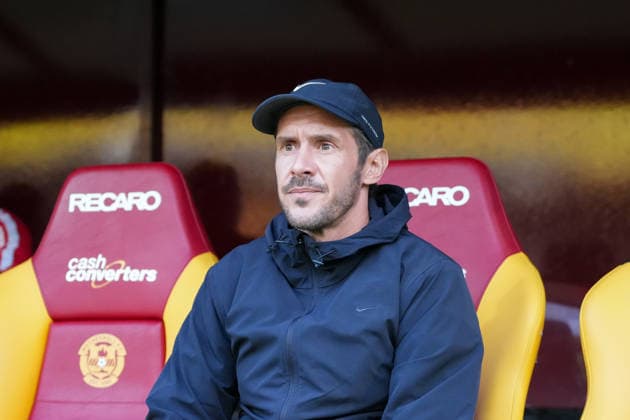 Julian Schuster (SC Freiburg, Trainer) , Schottland, Fussball, UEFA Conference League, Play-offs, Hinspiel, 2026 2027, Motherwell FC vs. SC Freiburg, 20.08.2026, Fir Park Stadium, Motherwell Motherwell Fir Park Stadium North Lanarkshire Schottland *** Julian Schuster, SC Freiburg, Coach, Scotland, Soccer, UEFA Conference League, Playoffs, First Leg, 2026–2027, Motherwell FC vs. SC Freiburg, August 20, 2026, Fir Park Stadium, Motherwell, Fir Park Stadium, North Lanarkshire, Scotland Copyright: xArnexAmbergx