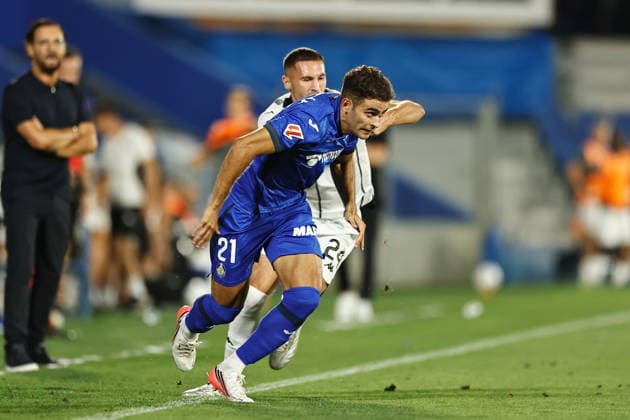 Andres Garcia (Getafe), AUGUST 20, 2026 - Football Soccer : UEFA Europa Conference League Play-offs 1st leg match between Getafe CF - FK Partizan at the Estadio Coliseum de Getafe in Getafe, Spain. Noxthirdxpartyxsales  aflo_341828410 MutsuxKawamorix