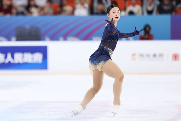 XI AN, CHINA - AUGUST 20: Cara Tang of New Zealand performs in the junior women s short program on day 1 of the ISU Figure skating, Eiskunstlauf Junior Grand Prix Xi an 2026 on August 20, 2026 in Xi an, Shaanxi Province of China.  Copyright: xVCGx 111661047726