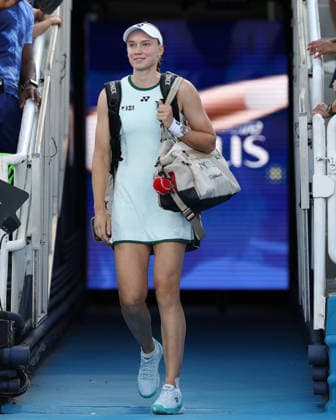 August 20, 2026, Mason, Ohio, USA: ELENA RYBAKINA of Kazakhstan before the match against I. Swiatek of Poland in quarterfinals of tennis tournament WTA, Tennis Damen 1000 Cincinnati Open in Mason, USA. Rybakina retired Mason USA - ZUMAc278 20260820_zsp_c278_054 Copyright: xMarcinxCholewinskix