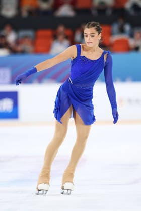 XI AN, CHINA - AUGUST 20: Karina Shesterikova competes in the women s short program during the 2026 ISU Junior Grand Prix of Figure skating, Eiskunstlauf Xi an on August 20, 2026 in Xi an, Shaanxi Province of China.  Copyright: xVCGx 111661090659