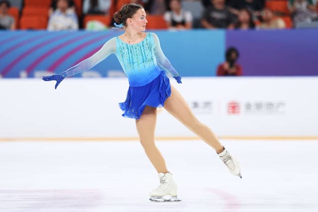 XI AN, CHINA - AUGUST 20: Lucca Dijkhuizen of Netherlands competes in the junior women s short program on day 1 of the ISU Figure skating, Eiskunstlauf Junior Grand Prix Xi an 2026 on August 20, 2026 in Xi an, Shaanxi Province of China.  Copyright: xVCGx 111661090732