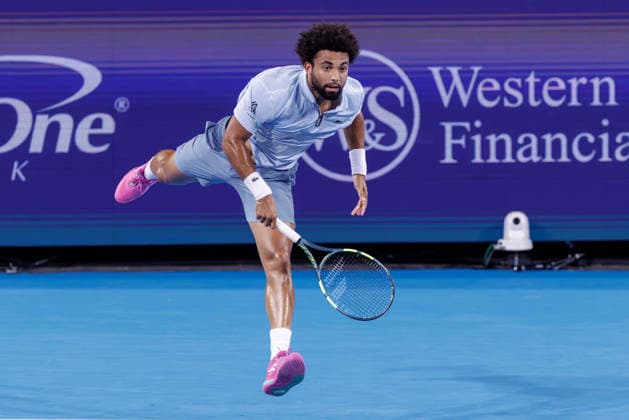 August 20, 2026, Mason, Ohio, U.S: Arthur Fils (FRA) serves during ThursdayÃ¢â‚¬â ¢s quarterfinals at the Cincinnati Open at the Lindner Family Tennis Center , Mason, Oh. Tennis 2026 - Cincinnati Open ATP, Tennis Herren  - ZUMAs304 20260820_zaf_s304_248 Copyright: xScottxStuartx