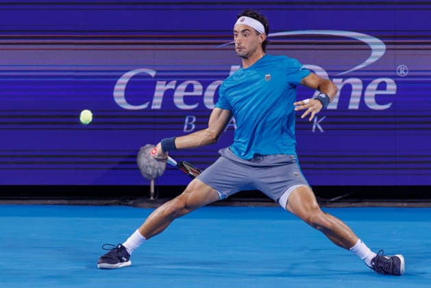 August 20, 2026, Mason, Ohio, U.S: Thiago Agustin Tirante (ARG) hits a forehand shot during ThursdayÃ¢â‚¬â ¢s quarterfinals at the Cincinnati Open at the Lindner Family Tennis Center , Mason, Oh. Tennis 2026 - Cincinnati Open ATP, Tennis Herren  - ZUMAs304 20260820_zaf_s304_249 Copyright: xScottxStuartx