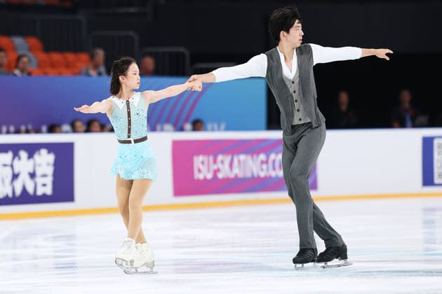 XI AN, CHINA - AUGUST 20: Chen Yuxuan and Dong Yinbo of China compete in the junior pairs short program on day 1 of the ISU Figure skating, Eiskunstlauf Junior Grand Prix Xi an 2026 on August 20, 2026 in Xi an, Shaanxi Province of China.  Copyright: xVCGx 111661116282