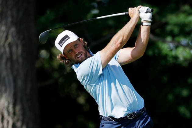 ST. LOUIS, MO - AUGUST 20: Tommy Fleetwood of England plays from the tee at the fourteenth hole during the first round of the BMW Championship on August 20, 2026 at Bellerive Country Club in St Louis, Missouri. (Photo by Joe Robbins Icon Sportswire) GOLF: AUG 20 PGA, Golf Herren BMW Championship EDITORIAL USE ONLY Icon5732608200511