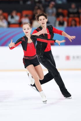 XI AN, CHINA - AUGUST 20: Polina Shesheleva and Egor Karnaukhov compete in the junior pairs short program on day 1 of the ISU Figure skating, Eiskunstlauf Junior Grand Prix Xi an 2026 on August 20, 2026 in Xi an, Shaanxi Province of China.  Copyright: xVCGx 111661122835