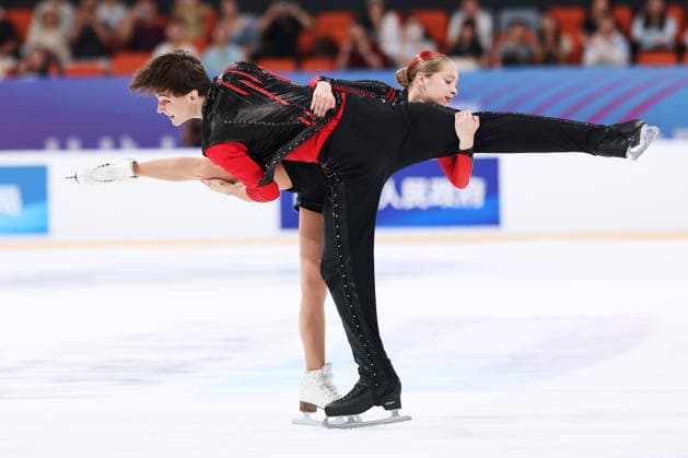 XI AN, CHINA - AUGUST 20: Polina Shesheleva and Egor Karnaukhov compete in the junior pairs short program on day 1 of the ISU Figure skating, Eiskunstlauf Junior Grand Prix Xi an 2026 on August 20, 2026 in Xi an, Shaanxi Province of China.  Copyright: xVCGx 111661122836