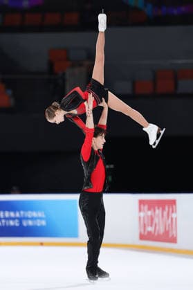 XI AN, CHINA - AUGUST 20: Polina Shesheleva and Egor Karnaukhov compete in the junior pairs short program on day 1 of the ISU Figure skating, Eiskunstlauf Junior Grand Prix Xi an 2026 on August 20, 2026 in Xi an, Shaanxi Province of China.  Copyright: xVCGx 111661122829
