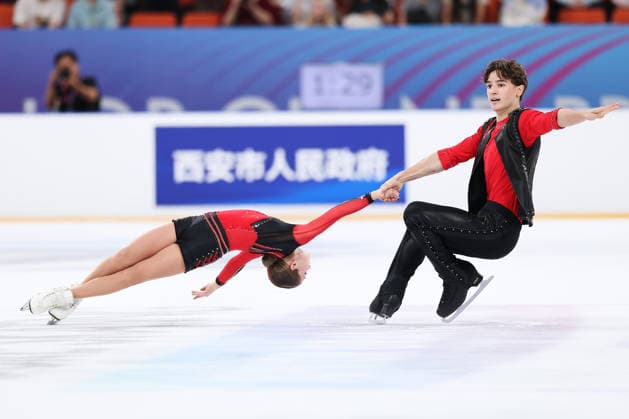 XI AN, CHINA - AUGUST 20: Polina Shesheleva and Egor Karnaukhov compete in the junior pairs short program on day 1 of the ISU Figure skating, Eiskunstlauf Junior Grand Prix Xi an 2026 on August 20, 2026 in Xi an, Shaanxi Province of China.  Copyright: xVCGx 111661122831