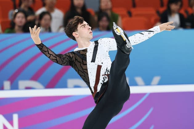 XI AN, CHINA - AUGUST 21: Raul Garcia Shibinskiy of Andorra performs in the Junior Men - Short Program on day 2 of the ISU Figure skating, Eiskunstlauf Junior Grand Prix Xi an 2026 on August 21, 2026 in Xi an, Shaanxi Province of China.  Copyright: xVCGx 111661220817