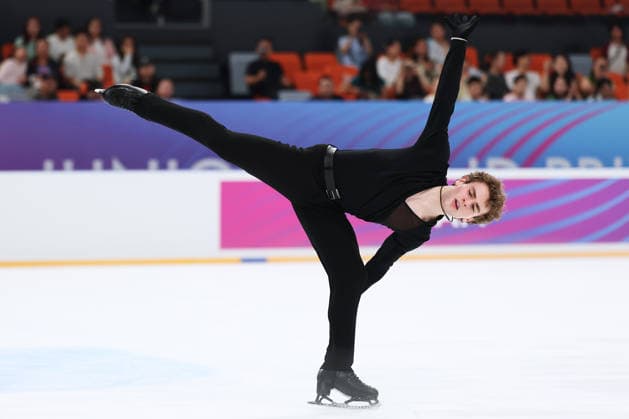 XI AN, CHINA - AUGUST 21: Zachary LoPinto of USA performs in the Junior Men - Short Program on day 2 of the ISU Figure skating, Eiskunstlauf Junior Grand Prix Xi an 2026 on August 21, 2026 in Xi an, Shaanxi Province of China.  Copyright: xVCGx 111661221755
