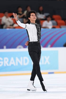 XI AN, CHINA - AUGUST 21: Kyvalya Kopparapu of India performs in the Junior Men - Short Program on day 2 of the ISU Figure skating, Eiskunstlauf Junior Grand Prix Xi an 2026 on August 21, 2026 in Xi an, Shaanxi Province of China.  Copyright: xVCGx 111661221211