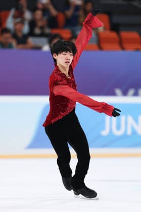 XI AN, CHINA - AUGUST 21: Daiya Ebihara of Japan performs in the Junior Men - Short Program on day 2 of the ISU Figure skating, Eiskunstlauf Junior Grand Prix Xi an 2026 on August 21, 2026 in Xi an, Shaanxi Province of China.  Copyright: xVCGx 111661221656