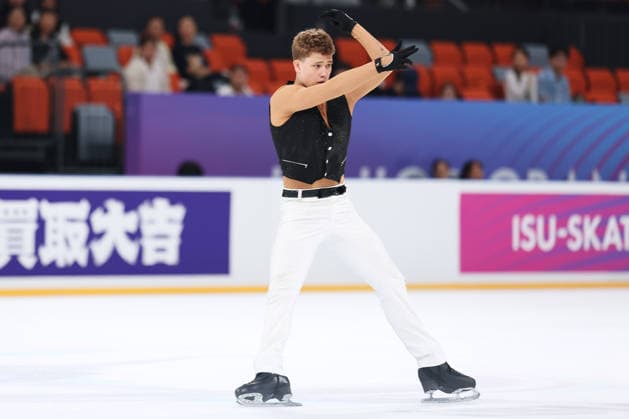 XI AN, CHINA - AUGUST 21: Vasil Barakhouski performs in the Junior Men - Short Program on day 2 of the ISU Figure skating, Eiskunstlauf Junior Grand Prix Xi an 2026 on August 21, 2026 in Xi an, Shaanxi Province of China.  Copyright: xVCGx 111661221362