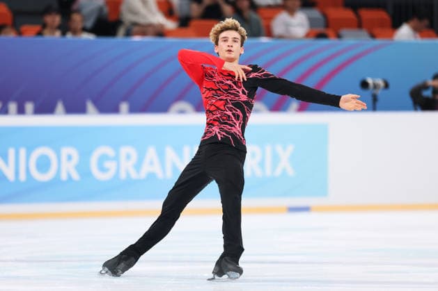 XI AN, CHINA - AUGUST 21: Daniel Verbat of France performs in the Junior Men - Short Program on day 2 of the ISU Figure skating, Eiskunstlauf Junior Grand Prix Xi an 2026 on August 21, 2026 in Xi an, Shaanxi Province of China.  Copyright: xVCGx 111661221006