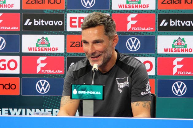 20.08.2026, DEU GER, Fussball , 2.Fussballbundesliga, Saison 2026 2027, Sportforum, Hertha BSC, Pressekonferenz Cheftrainer Stefan Leitl (Hertha BSC Berlin) 2. Liga: DFB DFL regulations prohibit any use of photographs as image sequences and or quasi-video) Berlin Sportforum Berlin Deutschland *** August 20, 2026, Germany, Soccer, 2. Bundesliga, 2026–2027 Season, Sportforum, Hertha BSC, Press Conference with Head Coach Stefan Leitl, Hertha BSC Berlin, 2nd Division, DFB and DFL regulations prohibit any use of photographs as image sequences and or quasi-video, Berlin Sportforum, Berlin, Germany Copyright: xNordphotox xEnglerx