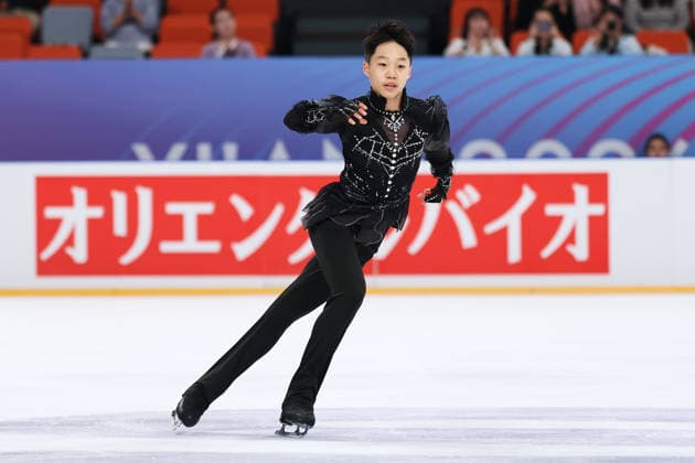 XI AN, CHINA - AUGUST 21: Felix Haoyu Zeng of Germany performs in the Junior Men - Short Program on day 2 of the ISU Figure skating, Eiskunstlauf Junior Grand Prix Xi an 2026 on August 21, 2026 in Xi an, Shaanxi Province of China.  Copyright: xVCGx 111661230001