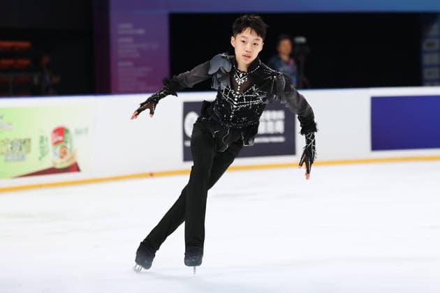 XI AN, CHINA - AUGUST 21: Felix Haoyu Zeng of Germany performs in the Junior Men - Short Program on day 2 of the ISU Figure skating, Eiskunstlauf Junior Grand Prix Xi an 2026 on August 21, 2026 in Xi an, Shaanxi Province of China.  Copyright: xVCGx 111661230002