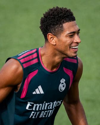 Real Madrid training session Jude Bellingham of Real Madrid CF is seen training with his teammates during the training session ahead of their opening LaLiga EA Sports match against RCD Espanyol de Barcelona at Ciudad Real Madrid on August 21, 2026 in Madrid, Spain. Madrid Ciudad Real Madrid Madrid Spain Copyright: xAlbertoxGardinx AGardin_20260821_Foot_Rea_Mad_Tra_0079