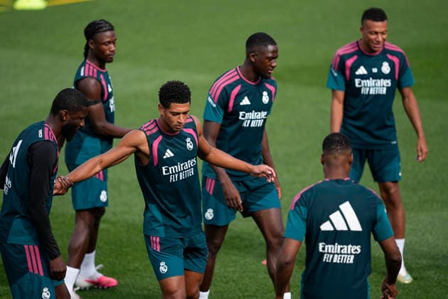 August 21, 2026, Valdebebas, Madrid, Spain: Jude Bellingham during the training day of Real Madrid ahead the Spanish League, LaLiga EA Sports, football match against RC Espanyol de Barcelona at Ciudad Deportiva Real Madrid on August 21, 2026, in Valdebebas, Madrid, Spain. Valdebebas Spain - ZUMAa181 20260821_zaa_a181_061 Copyright: xOscarxJ.xBarrosox
