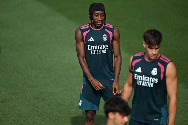 Training session of Real Madrid MADRID, SPAIN - AUGUST 21: Yan Diomande of Real Madrid attends a training session at the team s Valdebebas facilities ahead of the La Liga week 2 clash against RCD Espanyol, in Madrid, Spain on August 21, 2026. Burak Akbulut Anadolu Madrid Spain. Editorial use only. Please get in touch for any other usage.  Copyright: x2026xAnadoluxBurakxAkbulutx