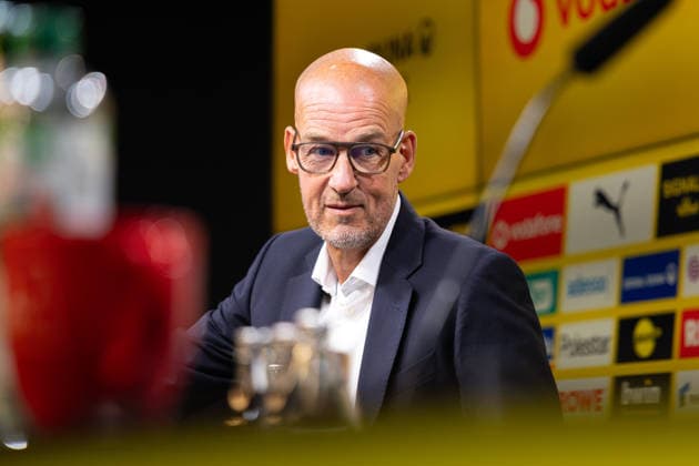 21.08.2026, Fussball, Bilanzpressekonferenz von Borussia Dortmund. Geschäftsführer Carsten Cramer (Borussia Dortmund). Dortmund Signal Iduna Park NRW Deutschland xRHR-FOTO DEx *** August 21, 2026, Soccer, Borussia Dortmund Managing Director Carsten Cramer s Financial Results Press Conference, Borussia Dortmund, Signal Iduna Park, North Rhine-Westphalia, Germany xRHR PHOTO DEx Copyright: DennisxEwert RHR-FOTOx RHR-FOTO DE