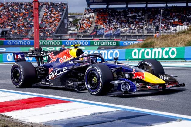 ZANDVOORT - Liam Lawson from New Zealand, driver for Oracle Red Bull Racing, during free practice for the Formula 1 Heineken Dutch Grand Prix at Circuit Zandvoort on August 21, 2026, in Zandvoort, the Netherlands. MARCEL TER BALS ANP xVIxANPxSportx xMarcelxterxBalsxIVx 565929490 originalFilename: 565929490.jpg