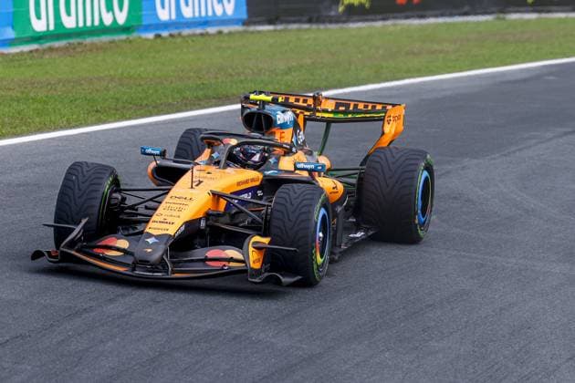 ZANDVOORT - Lando Norris of Great Britain, driver for McLaren Formula 1 Team, during free practice for the Formula 1 Heineken Dutch Grand Prix at Circuit Zandvoort on August 21, 2026, in Zandvoort, the Netherlands. MARCEL TER BALS ANP xVIxANPxSportx xMarcelxterxBalsxIVx 565929990 originalFilename: 565929990.jpg