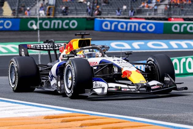 ZANDVOORT - Arvid Lindblad from Great Britain and driver for Visa Cash App Racing Bulls Formula 1 Team during free practice of the Formula 1 Heineken Dutch Grand Prix at Circuit Zandvoort on August 21, 2026 in Zandvoort, the Netherlands. MARCEL TER BALS ANP xVIxANPxSportx xMarcelxterxBalsxIVx 565930553 originalFilename: 565930553.jpg