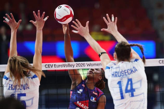 GOTHENBURG, SWEDEN 20260821 France s Cyrielle Depie during the women s EuroVolley 2026 European Championship, EM, Europameisterschaft pool D match between France and Slovakia at Scandinavium arena in Gothenburg, Sweden, on Aug. 21, 2026. GÖTEBORG SWEDEN x9200x *** GOTHENBURG, SWEDEN Aug. 21, 2026 France s Cyrielle Depie during the Women s EuroVolley 2026 European Championship Pool D match between France and Slovakia at the Scandinavium Arena in Gothenburg, Sweden, on Aug. 21, 2026 GOTHENBURG, SWEDEN x9200x  Copyright: xAdamxIhse TTx EURO VOLLEYBALL CHAMPIONSHIP 2026 FRANCE - SLOVAKIA