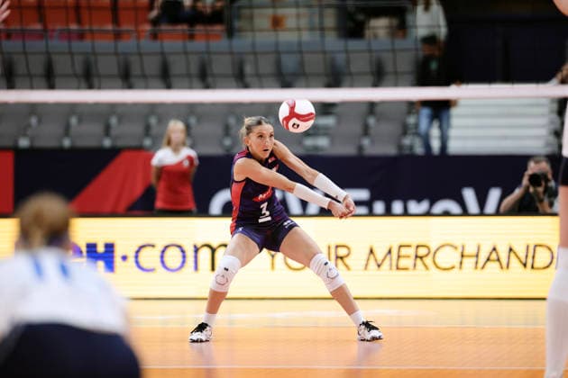 France s Amandine Giardino during the women s EuroVolley 2026 European Championship, EM, Europameisterschaft pool D match between France and Slovakia at Scandinavium arena in Gothenburg, Sweden, on Aug. 21, 2026. GÖTEBORG SWEDEN x9200x *** France s Amandine Giardino during the Women s EuroVolley 2026 European Championship Pool D match between France and Slovakia at the Scandinavium Arena in Gothenburg, Sweden, on Aug. 21, 2026 GOTHENBURG SWEDEN x9200x  Copyright: xAdamxIhse TTx EURO VOLLEYBALL CHAMPIONSHIP 2026 FRANCE - SLOVAKIA
