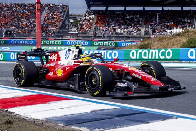 ZANDVOORT - Lewis Hamilton of Great Britain and driver for Scuderia Ferrari HP during free practice of the Formula 1 Heineken Dutch Grand Prix at Circuit Zandvoort on August 21, 2026 in Zandvoort, the Netherlands. MARCEL TER BALS ANP xVIxANPxSportx xMarcelxterxBalsxIVx 565931227 originalFilename: 565931227.jpg