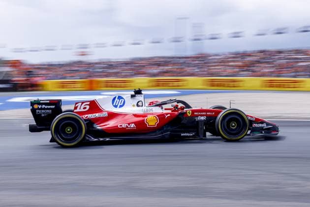 ZANDVOORT - Charles Leclerc from Monaco and driver for Scuderia Ferrari HP during free practice for the Formula 1 Heineken Dutch Grand Prix at Circuit Zandvoort on August 21, 2026 in Zandvoort, the Netherlands. MARCEL TER BALS ANP xVIxANPxSportx xMarcelxterxBalsxIVx 565931377 originalFilename: 565931377.jpg