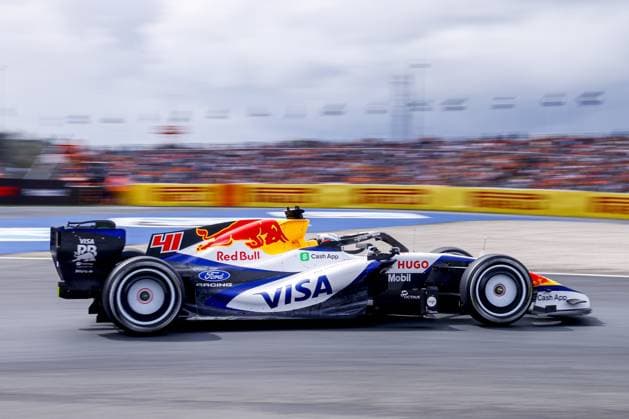 ZANDVOORT - Arvid Lindblad from Great Britain and driver for Visa Cash App Racing Bulls Formula 1 Team during free practice of the Formula 1 Heineken Dutch Grand Prix at Circuit Zandvoort on August 21, 2026 in Zandvoort, the Netherlands. MARCEL TER BALS ANP xVIxANPxSportx xMarcelxterxBalsxIVx 565931445 originalFilename: 565931445.jpg