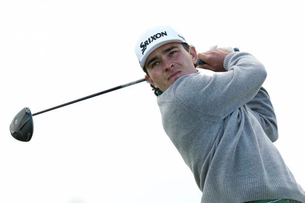 BALMEDIE, SCOTLAND - AUG 21: Maximilian Steinlechner (AUT) plays from the eighth tee during Round 2 at the 2026 Nexo Championship at the Trump International Golf Links, Balmedie on August 21, 2026 in Aberdeenshire, Scotland The 2026 Nexo Championship