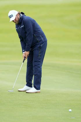 BALMEDIE, SCOTLAND - AUG 21: Daniel Brown (ENG) putts on the eighth green during Round 2 at the 2026 Nexo Championship at the Trump International Golf Links, Balmedie on August 21, 2026 in Aberdeenshire, Scotland The 2026 Nexo Championship